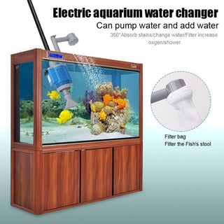 Sakerplus® Electric Aquarium Gravel Cleaner with Filter