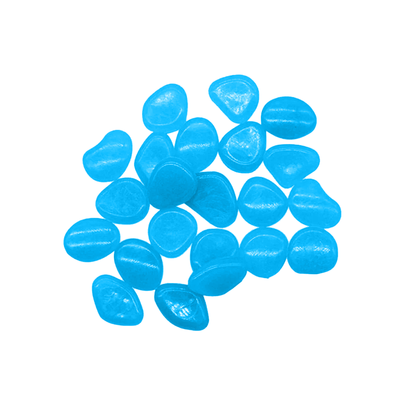 Dark Luminous Garden Pebbles,100PCS