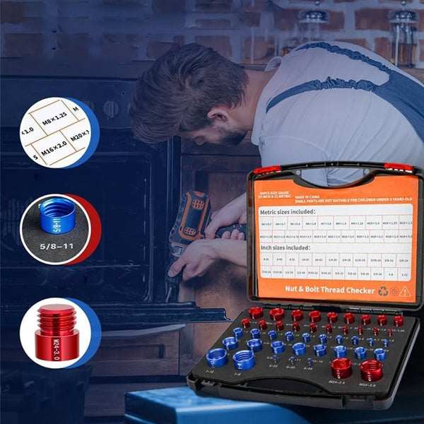 Sakerplus® Nut & Bolt Thread Checker