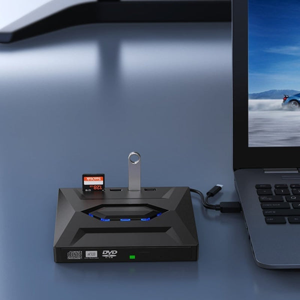 Sakerplus® 7-in-1 External USB DVD Drive & Blu-ray Player