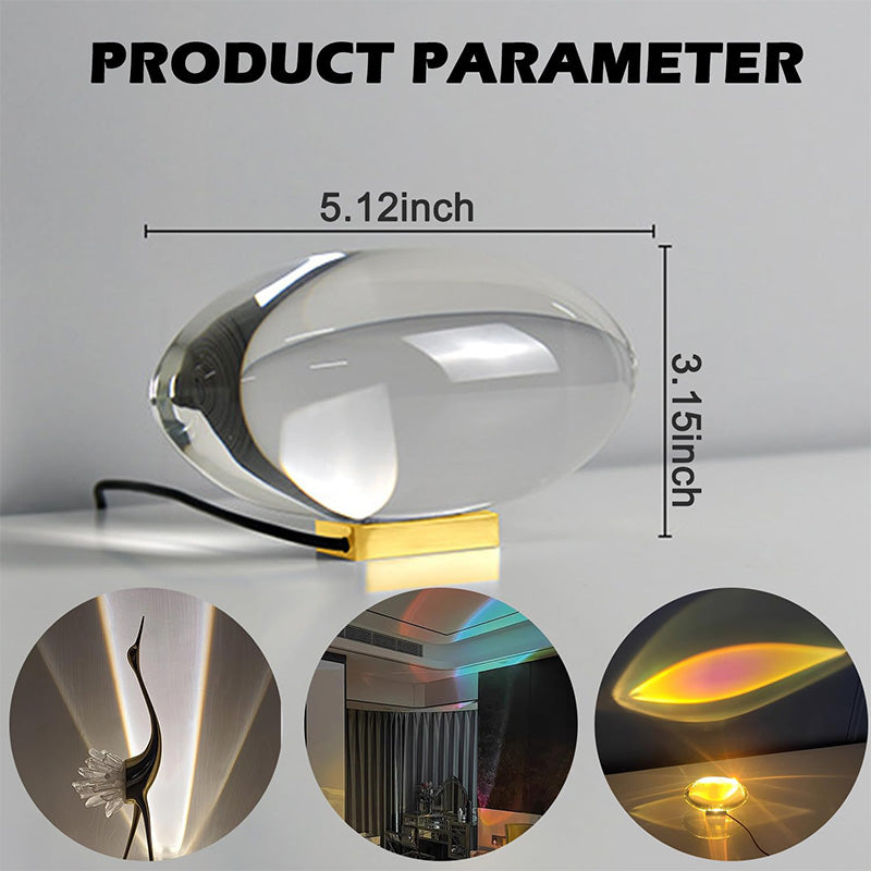 Sakerplus Crystal Aura Projector Lamp