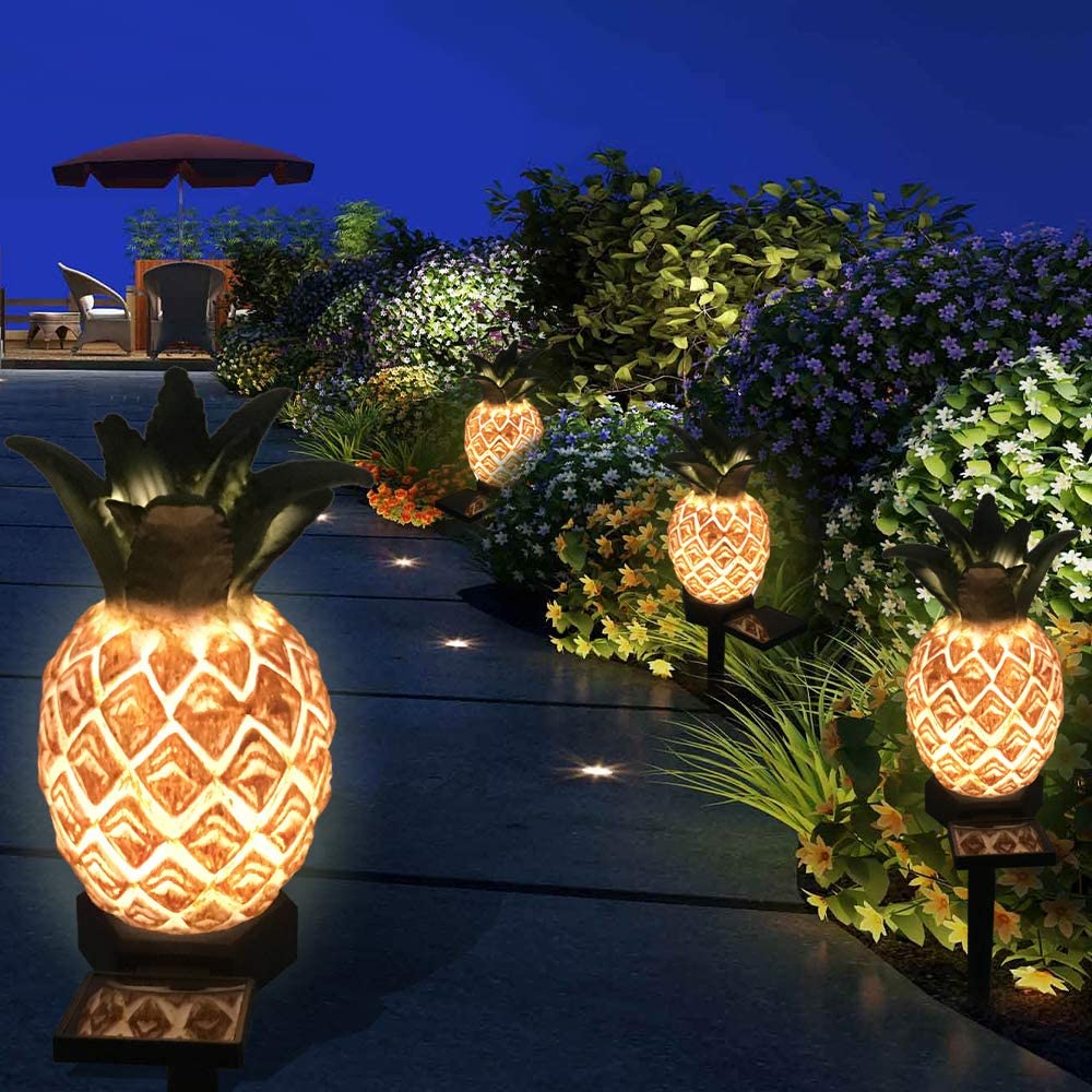Solar-Powered Pineapple Light
