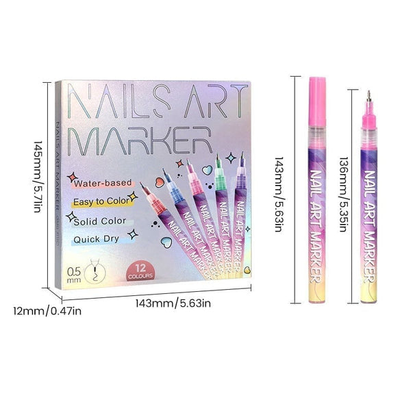 Sakerplus® Nail Doodle Pen for DIY Nail Art