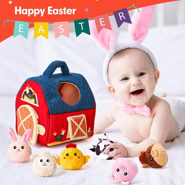 Sakerplus® Surprise Barn with Stuffed Farm Animals