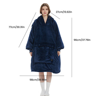 Sakerplus® Oversized Wearable Heated Blanket Hoodie