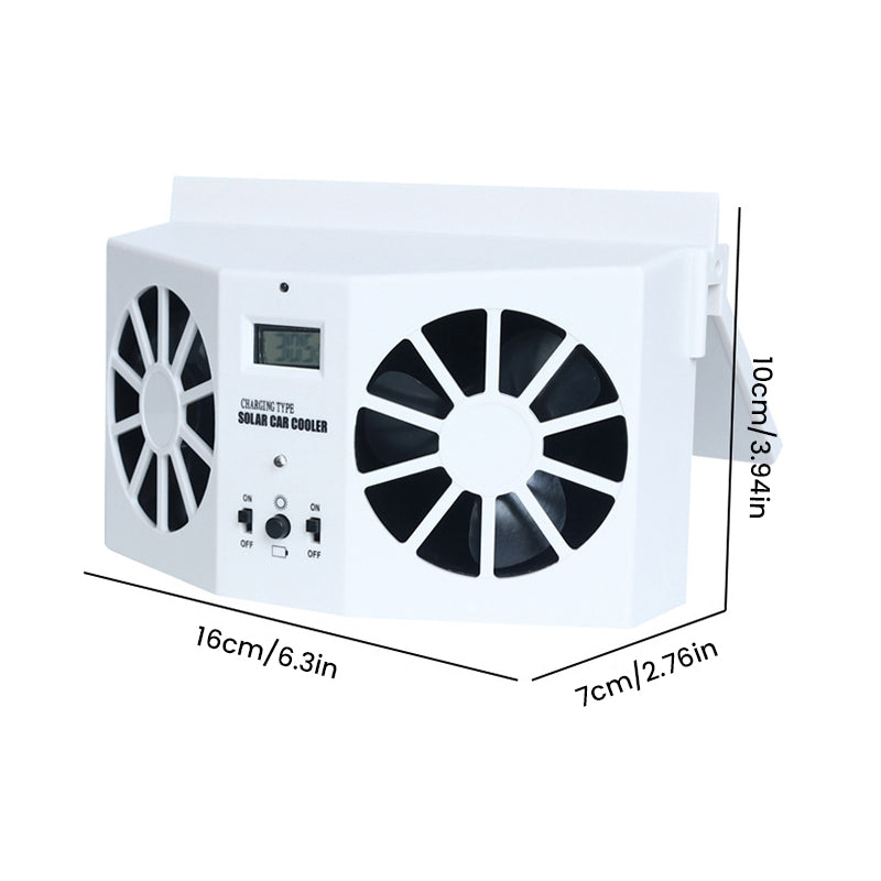 Sakerplus Car Solar Powered Window Exhaust Fan