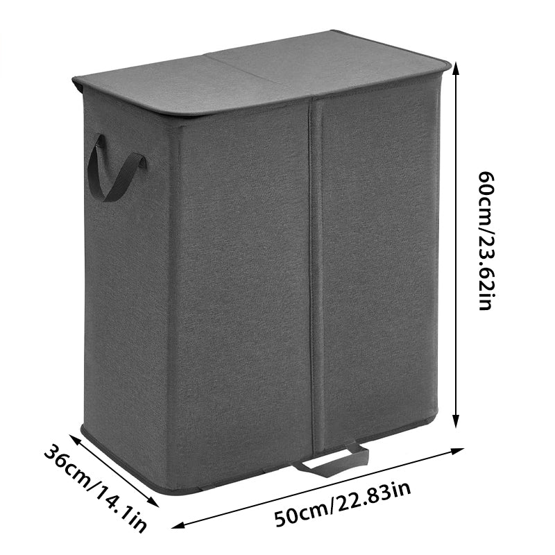 Sakerplus Double Laundry Hamper with Lid