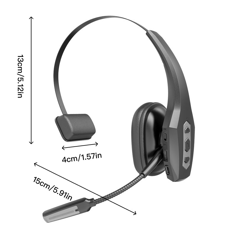 Sakerplus Trucker Wireless Bluetooth Noise Cancelling Headset