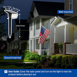Sakerplus® Outdoor Solar Landscape Spotlights
