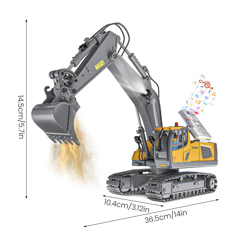 Sakerplus 9-Channel RC Metal Bulldozer