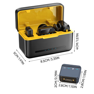 Sakerplus Wireless Lavalier Microphone with Case