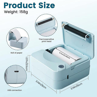 Sakerplus® Portable Mini Thermal Photo Printer