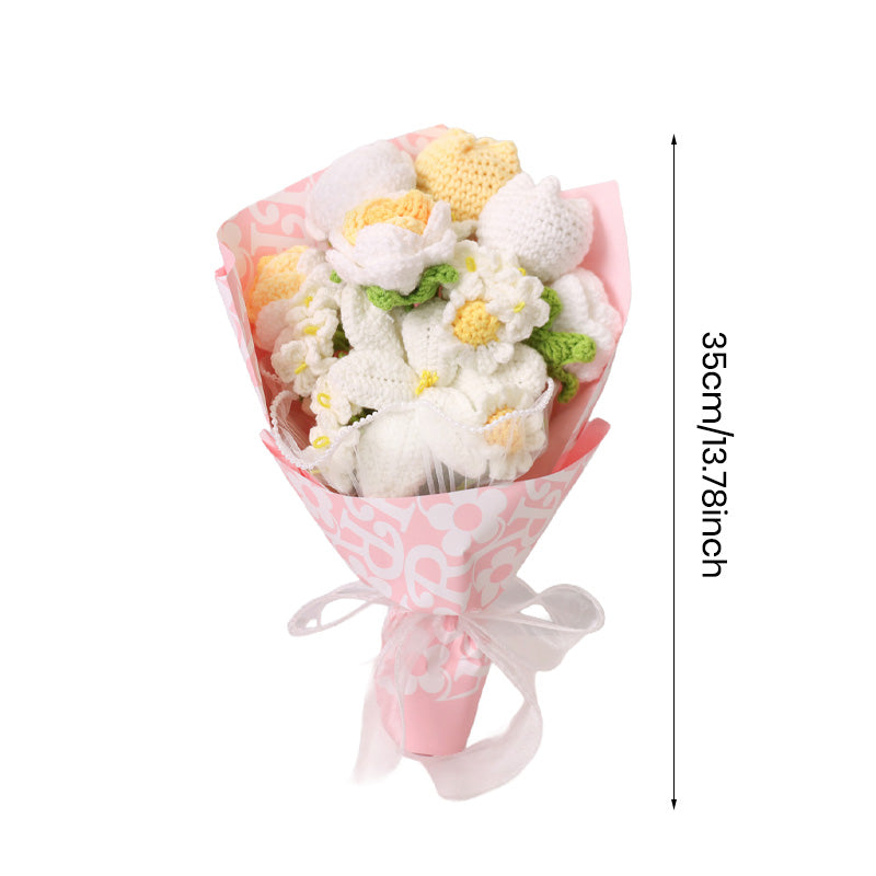 Sakerplus Crochet Flower Gift Bouquet Decoration