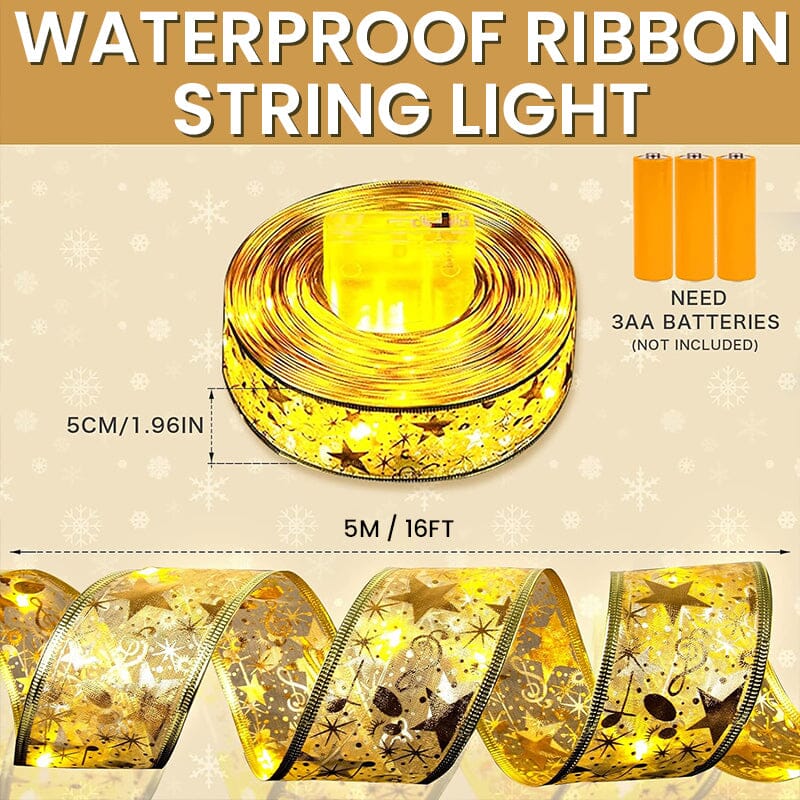 SAKER® Christmas Ribbon Lights