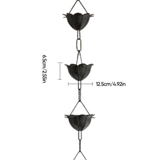 Sakerplus® Nature-Inspired Petal Design Rain Chain