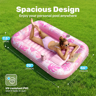Sakerplus® Extra Large Inflatable Sunbathing Pool Lounger