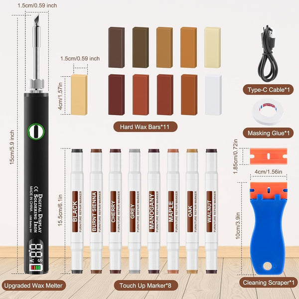Sakerplus® Laminate Wood Floor Repair Wax Kit