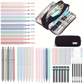 Sakerplus Cute Pink School Supplies Set