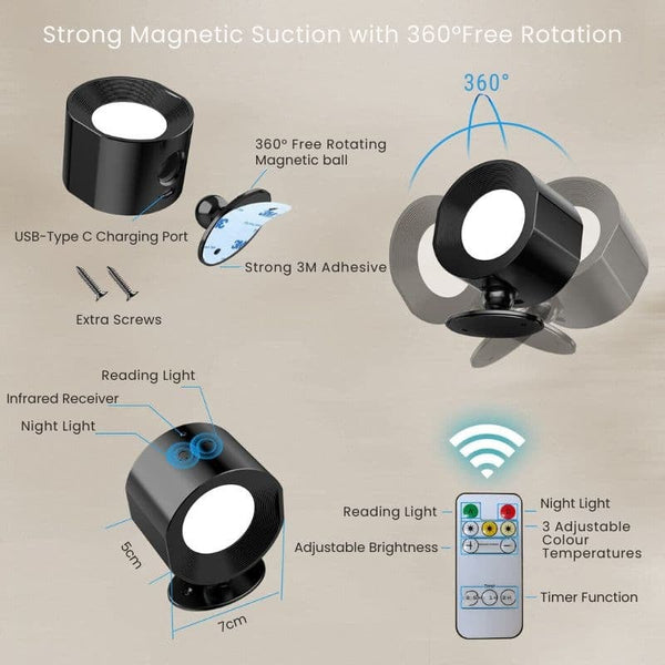 Sakerplus® LED Magnetic Wall Light