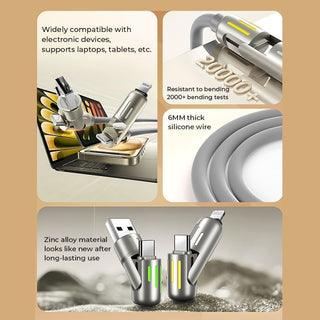 Sakerplus® 240W 4-in-1 USB C Cable