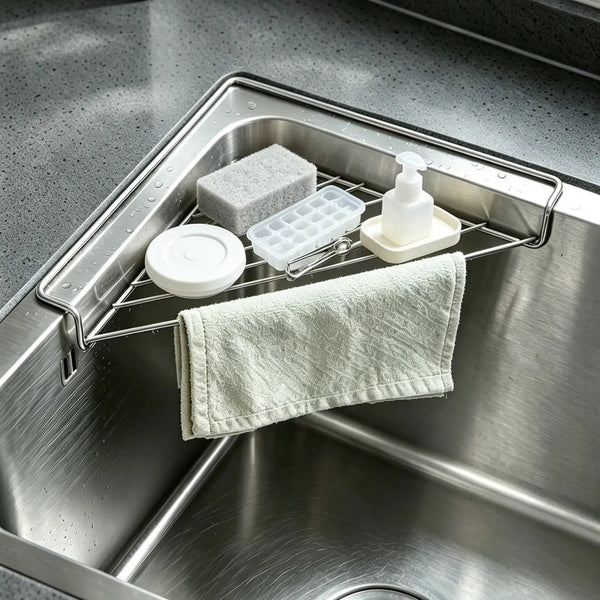 Sakerplus® Stainless Steel Corner Sink Shelf Set 2 Pack