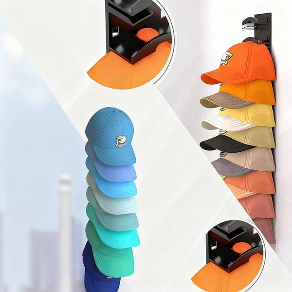 Sakerplus® Punch-Free Baseball Cap Storage Rack