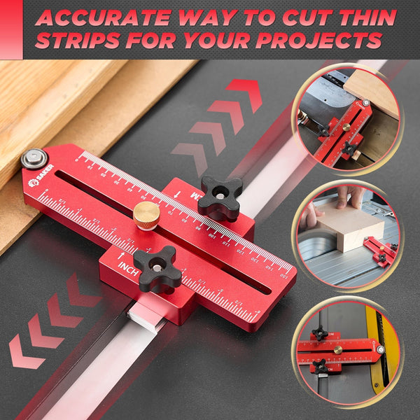 Sakerplus® Thin Rip Jig Table Saw Jig Guide