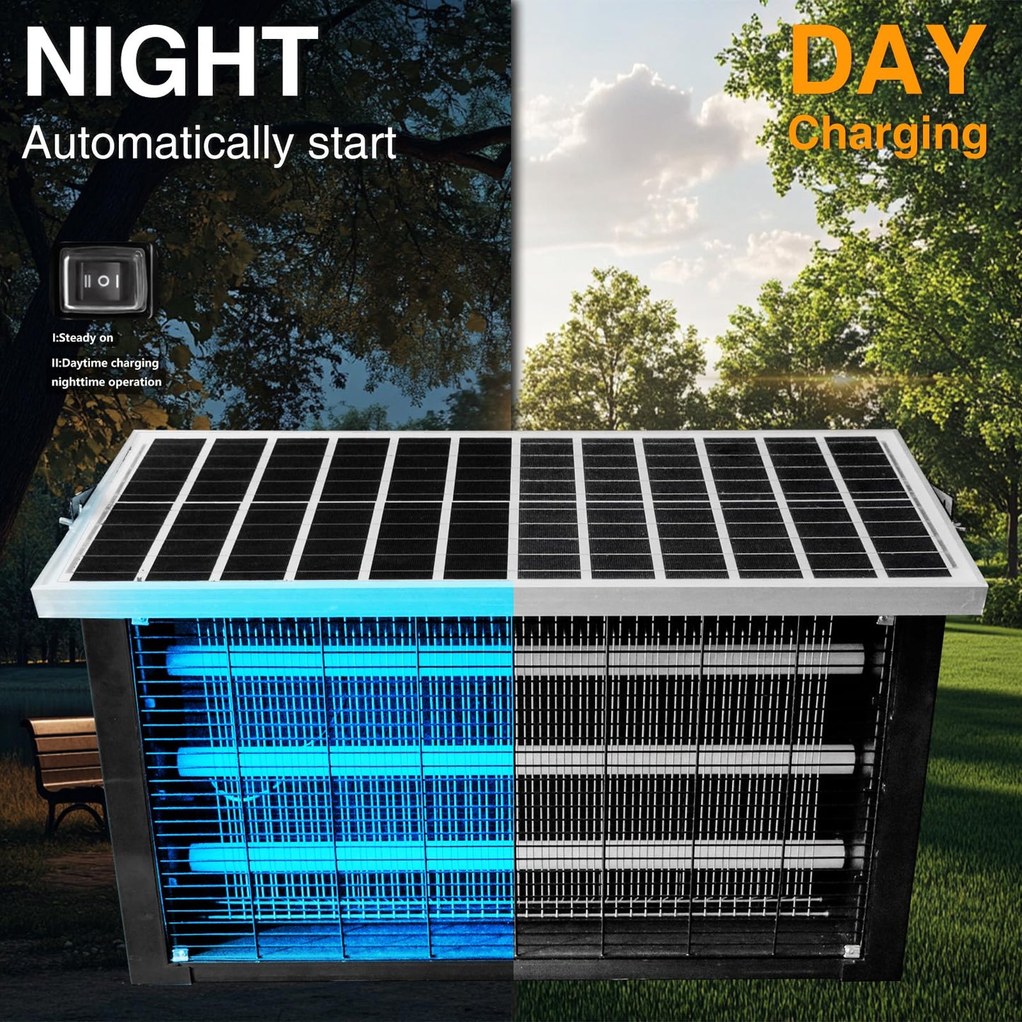Sakerplus Solar Bug Zapper Outdoor