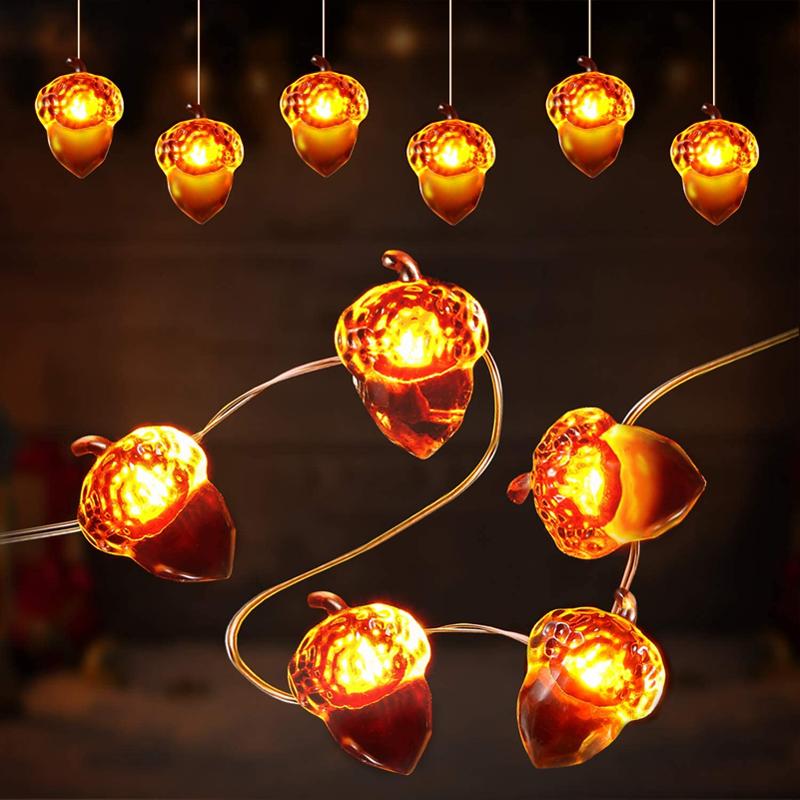 LED Acorn String Lights