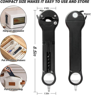 Sakerplus Retractable Magnetic Jar Opener