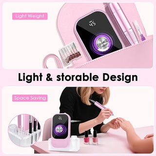 Sakerplus High-Speed Cordless Nail Drill Kit