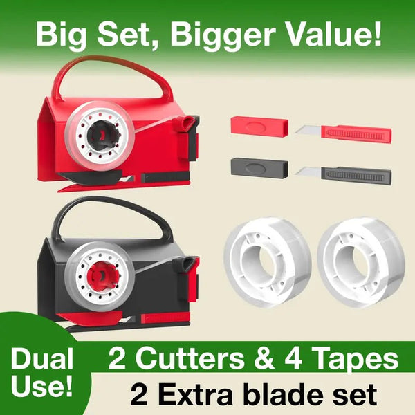 Sakerplus® Wrapping Paper Cutter Tape Dispenser Kit