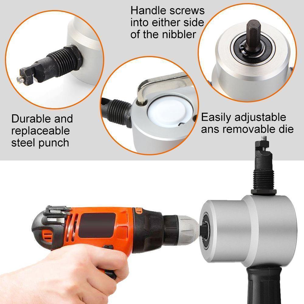 Domom Double Head Sheet Nibbler Metal Cutter