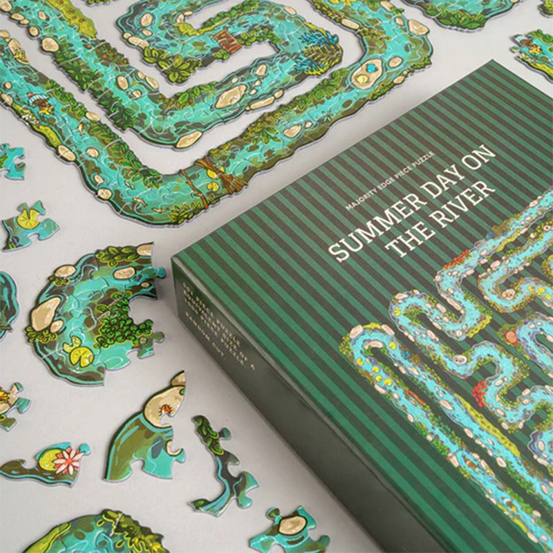 Sakerplus® Edgepiece Puzzle summer day on the river