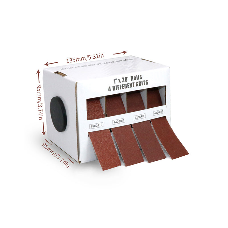 Sakerplus Assorted Grit Sandpaper Roll Set
