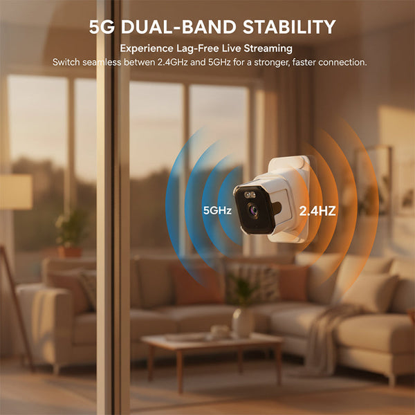 Sakerplus® 2K Dual Band Window Security Camera