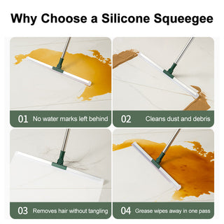 Sakerplus® Extendable Multifunctional Silicone Broom Squeegee