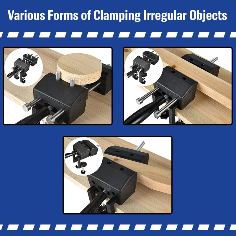 SAKER® Adjustable Angle Clamp Bench Vise or Table Vise for Woodworking