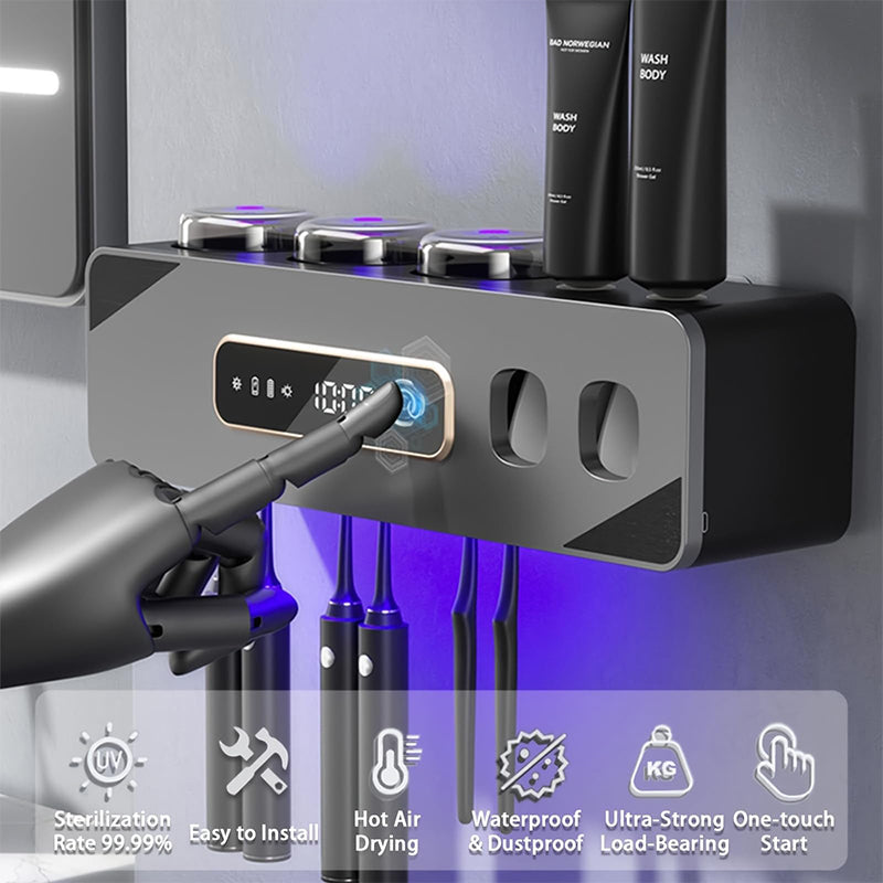 Sakerplus Toothbrush Holder for Bathrooms