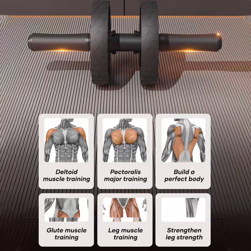 Sakerplus Resistance Band Ab Wheel