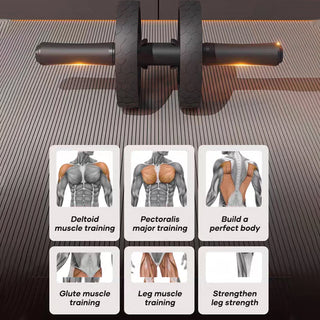 Sakerplus Resistance Band Ab Wheel