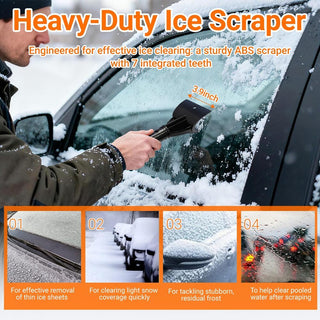 Sakerplus®  3-in-1 Extendable Snow Brush Ice Scraper