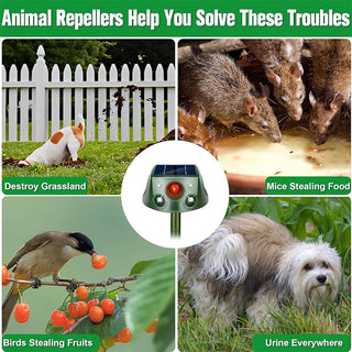 Sakerplus® Ultrasonic Garden Animal Repeller Device