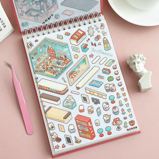 Sakerplus® 3D Isometric DIY Sticker Book