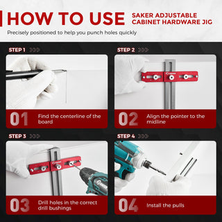 Saker Cabinet Hardware Doweling Jig