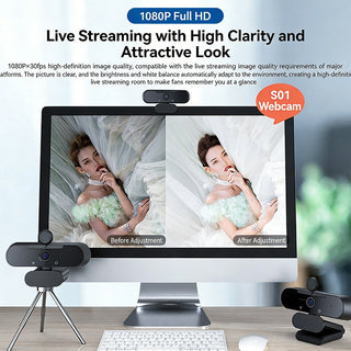 Sakerplus® Ultra HD 4K Webcam With Microphone