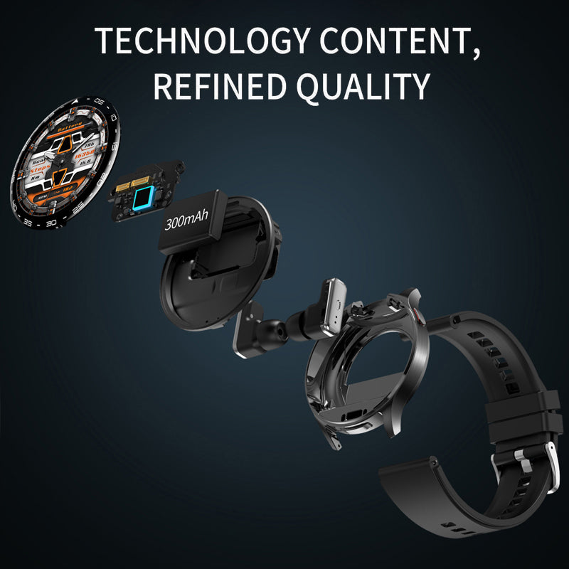 Sakerplus Smart Watch With Wireless Earbuds