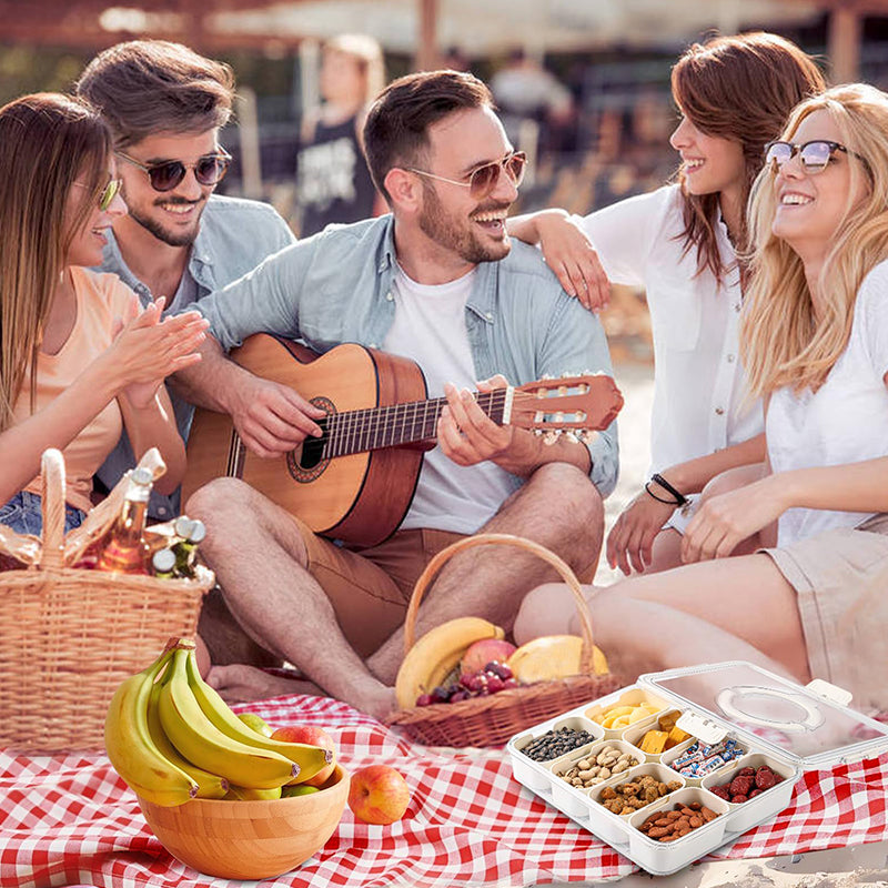 SAKER® Divided Serving Tray with Lid and Handle 1