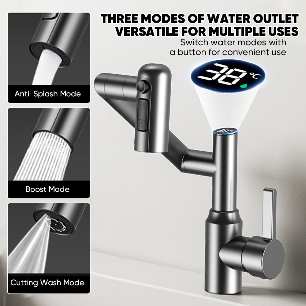 Sakerplus Bathroom Faucet With Temperature Display