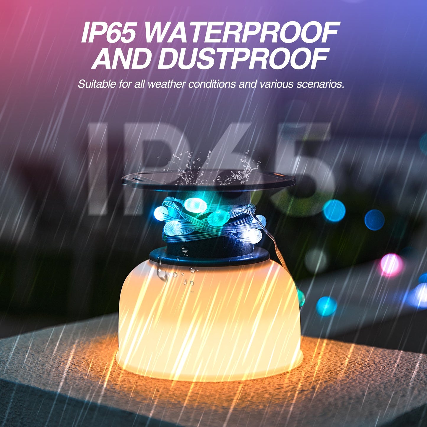 SAKER® Multicolored Camping Light String